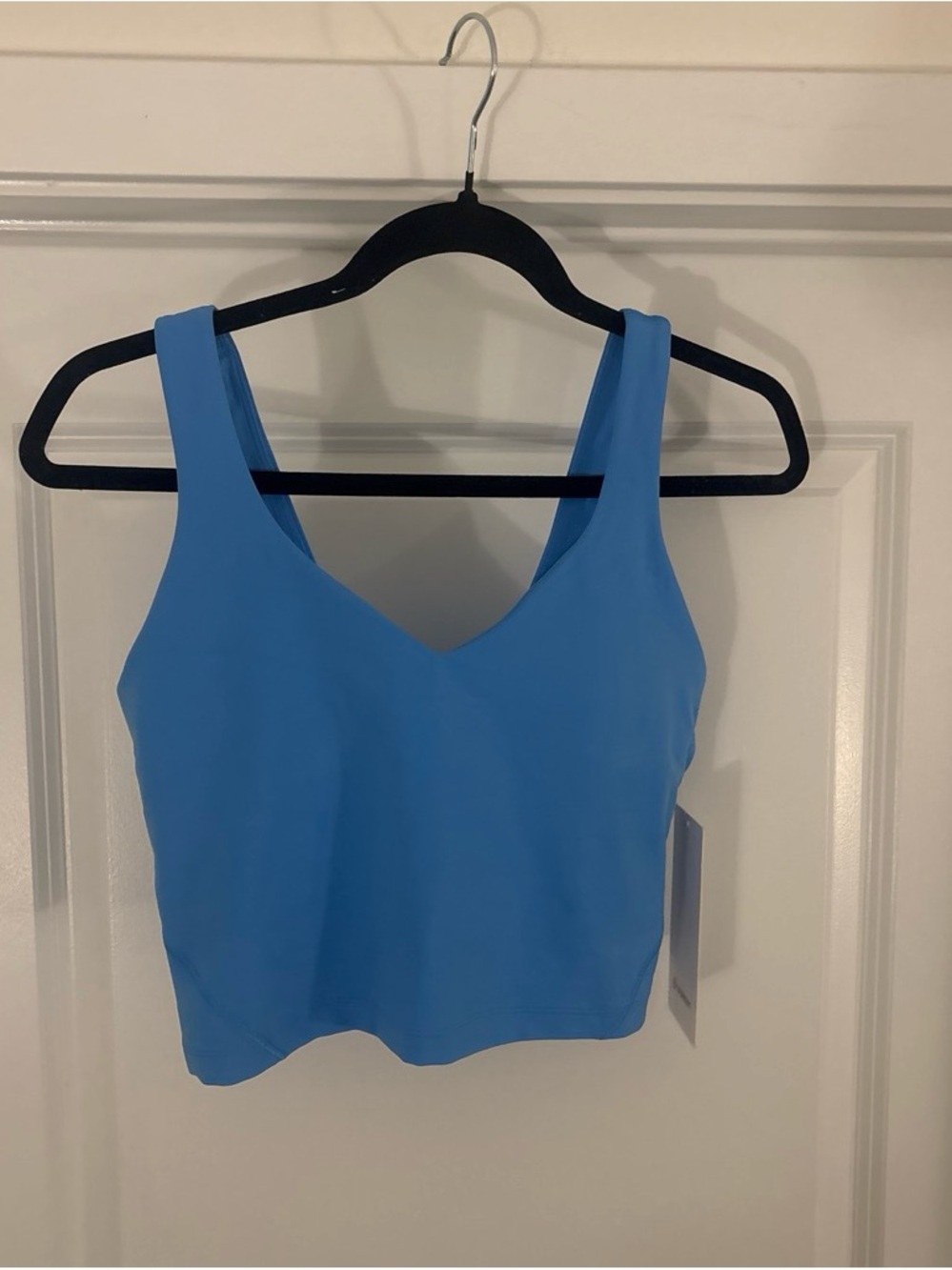 lululemon athletica Sky Blue V-Neck Crop Tank